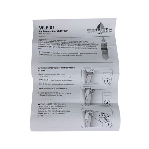 Lot 2 Water Filter Tree Purity Pro Refrigerator Filters WLF-01 Replaces LT700P - Picture 12 of 12